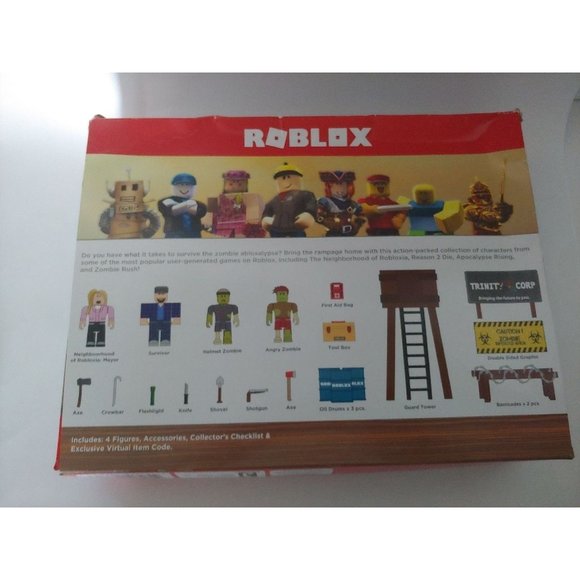 21 Piece Set Roblox Zombie Attack Large Action Figure Playset Age 6+ - Picture 8 of 10